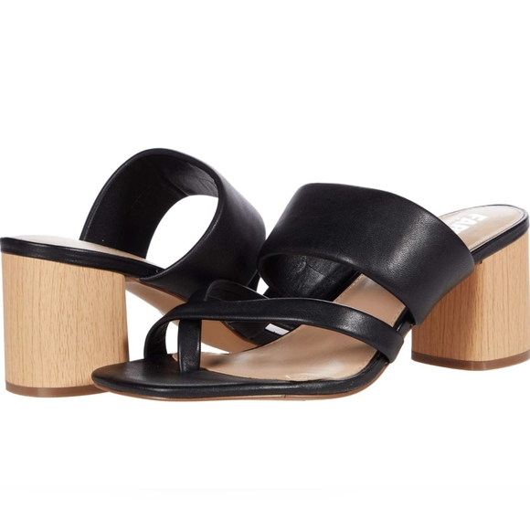 FARYL by Farylrobin Rina Black Nappa Leather 8.5 M - Picture 1 of 4